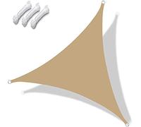 DKLE 3x4x5 m Tenda a Vela Triangolare, Vela Ombreggiante Resistente e Traspirante, Protezione Raggi 98% UV Tenda a Vela, per Giardino, Balcone & Terrazza