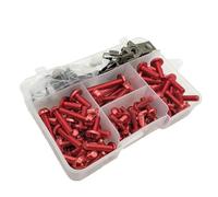 DKMNVRI - Kit bulloni carenatura Completa Motocicletta Clip in Acciaio Inox Dado Viti carrozzeria - Adatto per Honda CRF450R CRF250X CRF450X CRF 450R 250X 450X