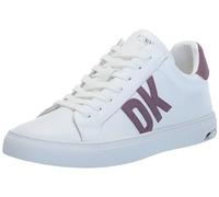 DKNY Abeni-Lace Up Sneaker, Scarpe da Ginnastica Donna, White Mauve, 36 EU