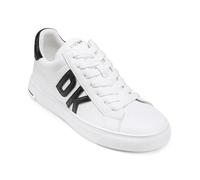 DKNY Abeni-Lace Up Sneakers, Scarpe da Ginnastica Donna, Bianco e Nero, 35.5 EU