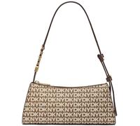 DKNY Avril Top Zip Shoulder Bag, Borsa a tracolla Donne, Cino/Cioccolato
