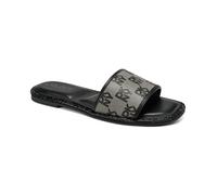 DKNY Badin-Flat Slide 5mm, Sandalo Scorrevole Donna, Nero, 36 EU