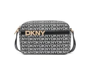 DKNY Borsa da donna Avril per fotocamera, logo nero e nero