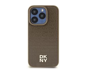 DKNY Compatibile con MagSafe, antiurto COVER per Universalo iPhone 14 Plus DKHMP15MPSHRPSW, Marrone