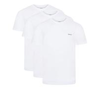 DKNY Confezione da 3 Magliette da Uomo in 100% Cotone, Abbigliamento da casa a Maniche Corte, Bianco, M