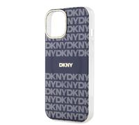 DKNY, Custodia per iPhone 15 in TPU Soft con motivo, Blu