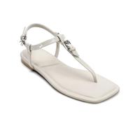DKNY Datto-Flat Thong Sandal, Piatti Donna, Bianco, 40.5 EU