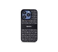 Custodia in pelle DKNY nera per iPhone 15 Pro