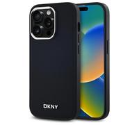 DKNY DKHMP14LPSCMCLK iPhone 14 Pro 6.1, schwarzes Hardcase, Plain Logo MagSafe