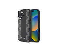 Custodia rigida DKNY con motivo a scacchi e MagSafe per iPhone 16 Plus