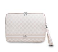 DKNY, Elegante custodia per PC da 13 / 14 pollici con motivo a quadri e strisce