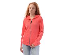 DKNY Felpa con Cappuccio e Zip Intera Maglia a Nido d'Ape Slub Donna (GT10346)