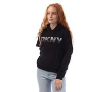 DKNY Felpa con Cappuccio Logo Lustrino Donna (GT10087)