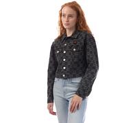 DKNY Giacca Di Denim Logo Ripetuto Donna (GT10506)