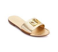 DKNY Gracen Flat Leather Slides, Slide Donna, Oro, 37 EU