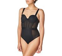 DKNY Intimates Sheers Cupped Strapless Body, Nero (Black BP), Unica (Taglia Produttore: 34D) Donna