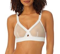 DKNY Intimates Sheers Wirefree Softcup Reggiseno Senza Ferretto, Bianco (White Bj), X-Large Donna