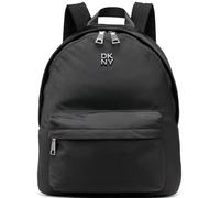 DKNY Jenny Backpack, Zaino Donna, Nero e Argento, L