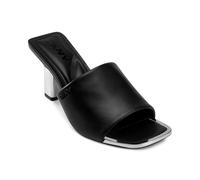 DKNY Kelley-Peep Toe Mule, Sandalo con Tacco Donna, Nero, 40 EU