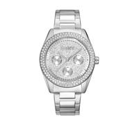 DKNY Orologio al quarzo Chambers Multi Glitz al quarzo 5 ATM, argento, misura unica, Moderno