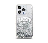 DKNY Liquid glitter arch edition COVER per Apple iPhone 14 Pro, Trasparente