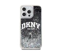 DKNY Liquid glitter arch edition COVER per Apple iPhone 15 Pro Max, Nero