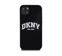DKNY Liquid silicone arch COVER per Apple iPhone 15 Plus, Nero