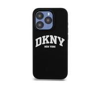 DKNY Liquid silicone arch COVER per Apple iPhone 15 Pro, Nero