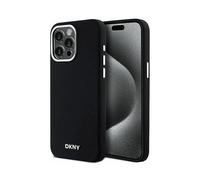 DKNY liquido Small Metal Logo COVER per Universalo iPhone 15 Pro Max, iPhone 15 Pro Max, iPhone 15 Pro Max DKHMP15XSMCHLK, iPhone 15 Pro Max, Nero