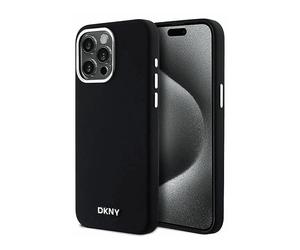 DKNY liquido Small Metal Logo COVER per Universalo iPhone 15 Pro Max, iPhone 15 Pro Max, iPhone 15 Pro Max DKHMP15XSMCHLK, iPhone 15 Pro Max, Nero