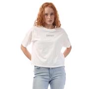 DKNY Maglietta Corta Strass Logo Donna (GT10092)