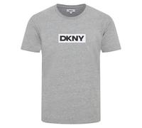 DKNY Maglietta da Uomo, Grigia, in Misto Cotone, Comoda e Traspirante, Scollo Rotondo, a Maniche Corte, da Uomo, Grigio, M