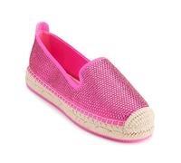 DKNY Mally Rhinestone-Espadrille, Platform Donna, Rosa Shocking, 41 EU