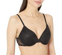 DKNY monogramma a Rete Reggiseno Altamente Coprente, Nero, 4C Donna
