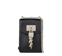 DKNY N/S Crossbody, Borsa a Tracolla Donna, Nero/Oro Elissa Small, Taglia Unica