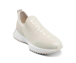 DKNY Nallen Slip on Sneaker with Logo, Scarpe da Ginnastica Donna, Cachi, 39 EU