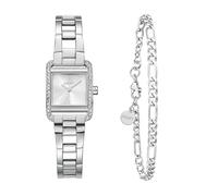 DKNY Orologio al quarzo Mini Square Watch Set Quarzo 3 ATM, argento, taglia unica
