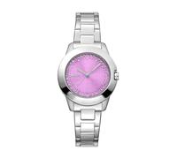 DKNY Orologio analogico 'Park Ave' rosa / argento / trasparente Donna DKNY One Size