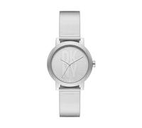 DKNY Orologio per le donne, Soho D Movimento a tre lancette, Orologio in acciaio inossidabile con cassa da 34 mm, Argento (Silver)