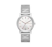 DKNY Orologio Soho da donna, movimento a tre lancette, cassa in acciaio inossidabile 34 mm con bracciale in acciaio inossidabile, NY2620