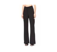 DKNY - Pantaloni a vita alta a gamba larga - - Trousers - Donna - Nero - 5XL