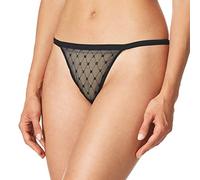 DKNY Perizoma da Donna in Maglia monogramma, Nero, Medium