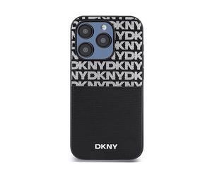 DKNY Protettiva DKHCP15LPCRTHLK Cover per Apple iPhone 15 Pro, Nero