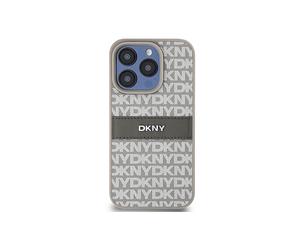 DKNY Protettiva DKHCP15LPRTHSLE COVER per Apple iPhone 15 Pro, Beige