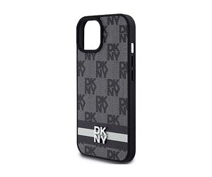 DKNY Protettiva DKHCP15SPCPTSSK Cover per Apple iPhone 15, Nero