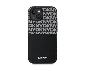 DKNY Protettiva DKHCP15SPCRTHLK Cover per Apple iPhone 15, Nero