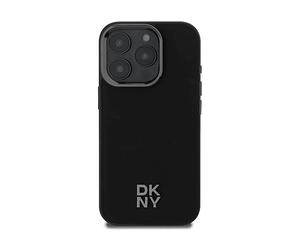 DKNY Protettiva DKHMP16LPSMCSLK Cover per Apple iPhone 16 Pro, Nero
