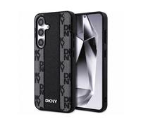 DKNY Quadretti CUSTODIA MAGSAFE A LIBRO per Samsung Galaxy S25, Nero