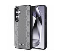DKNY Quadretti CUSTODIA MAGSAFE CON CORDINO per Samsung Galaxy S25, Nero