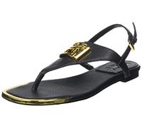 DKNY Raylan-Sandali in Pelle, Donna, Nero, 38.5 EU
